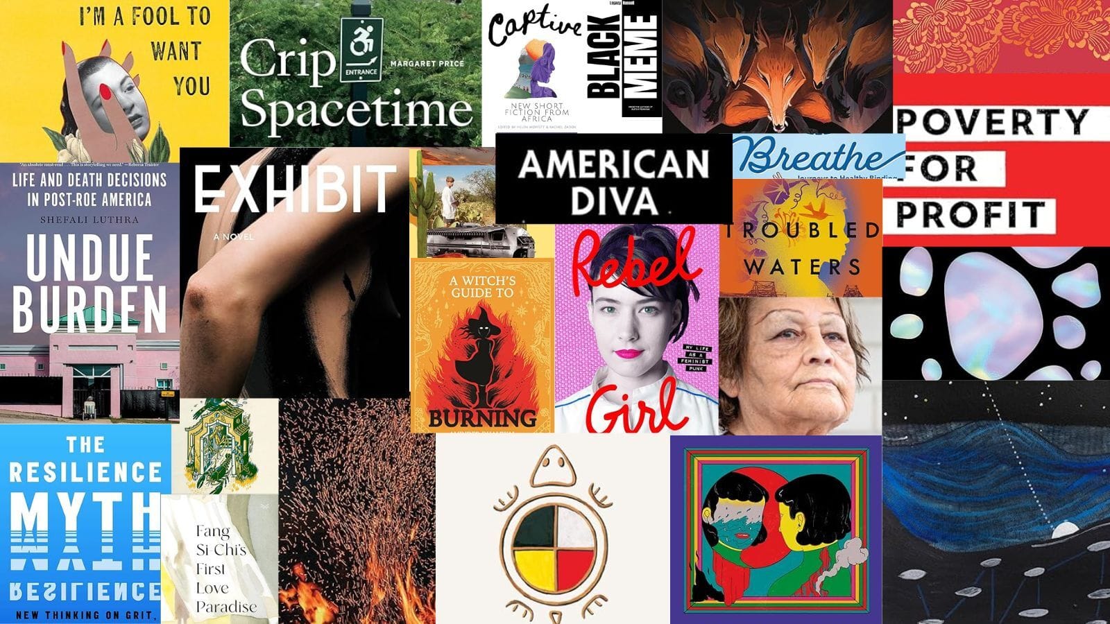 A collage of May book covers included in this column.