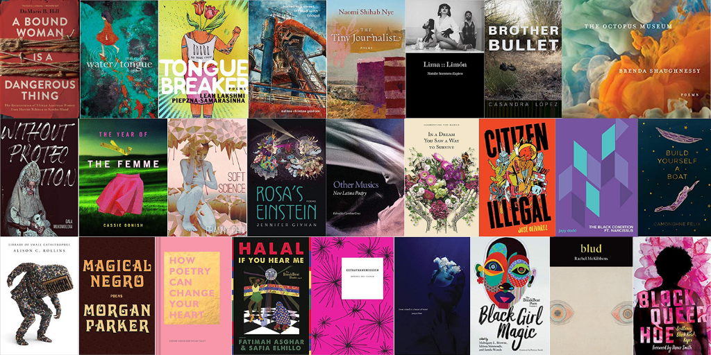 A colorful collage of covers of the books included on this list.